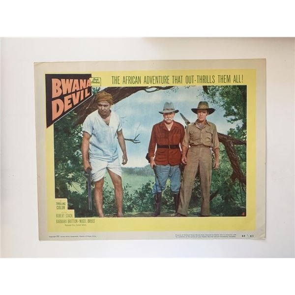 Bwana Devil original 1954 vintage lobby card