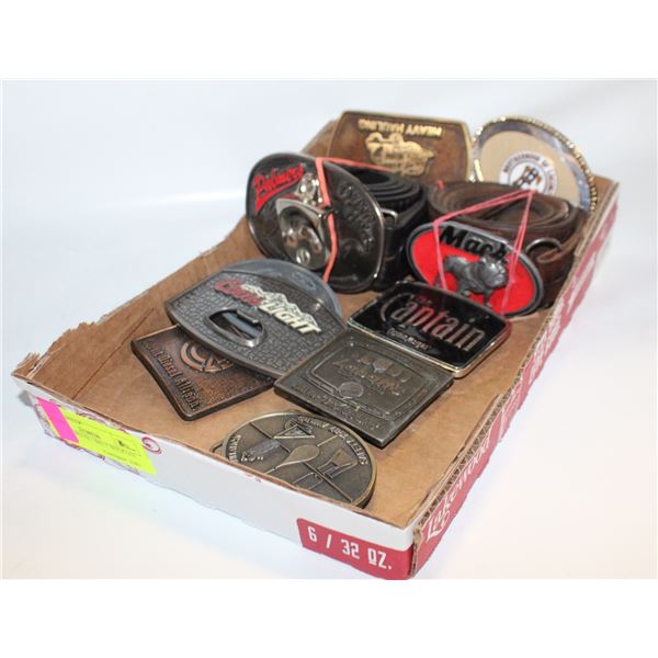 LEATHER BELTS + BELT BUCKLES