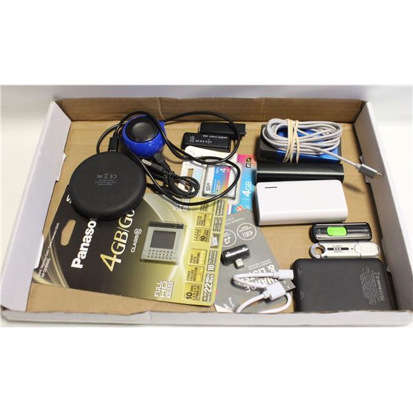 POWER PACKS, MEMORY CARDS, USB