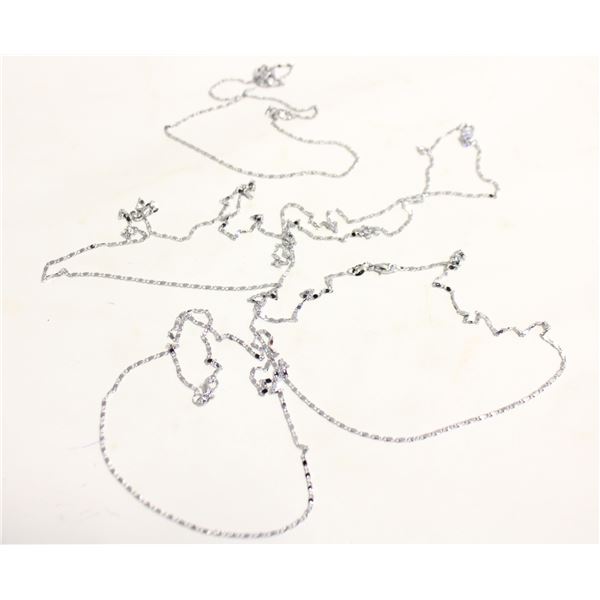 LOT OF 5 925 STAMPED NECKALCES