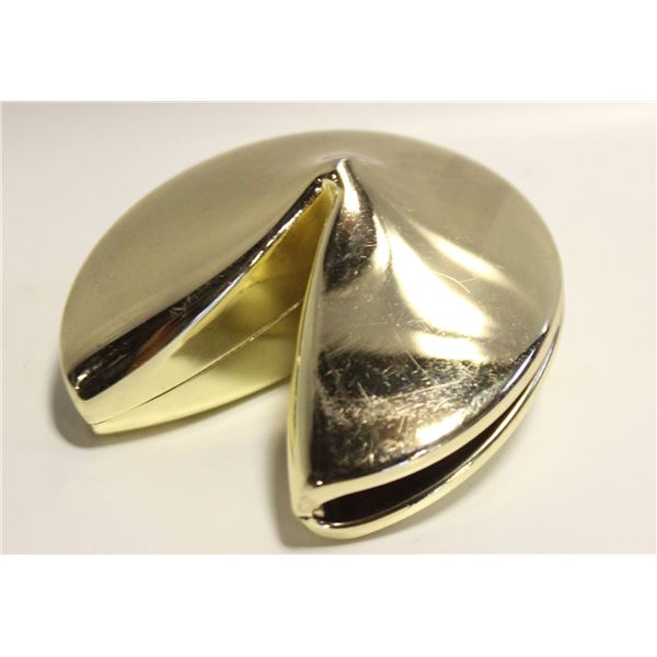 METAL FORTUNE COOKIE ORNAMENT