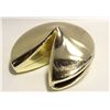 Image 1 : METAL FORTUNE COOKIE ORNAMENT