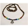 Image 1 : STONE TIGER EYE TREE OF LIFE NECKLACE