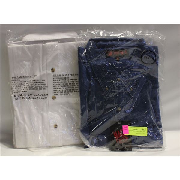 MEN'S SHIRTS 1DENIM 1WHITE SIZE XL