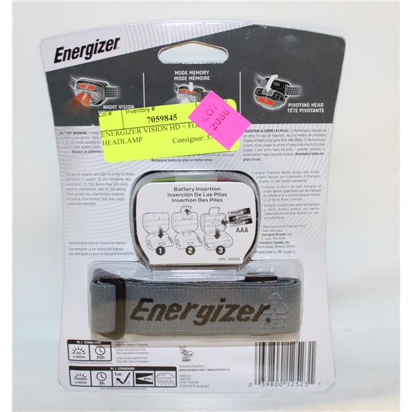 ENERGIZER VISION HD + FOCUS HEADLAMP