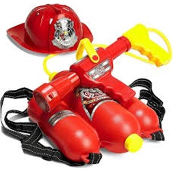 NEW PREXTEX FIREMAN BACKPACK WATER GUN FOR KIDS