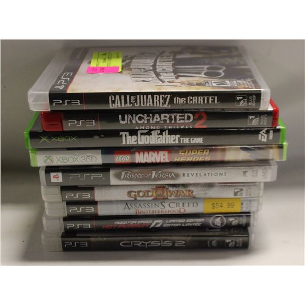 ASSORTED VIDEO GAME LOT