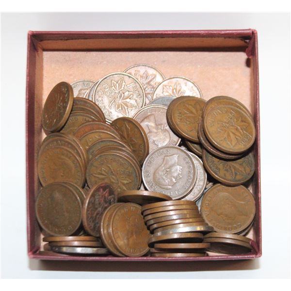 OLD 1930S,1940S,1950S CANADA PENNIES