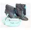 Image 1 : LADIES SZ 6 COWBOY STYLE BOOTS W/MATCHING PURSE