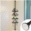 Image 1 : NEW WITH BOX TENSION CORMER SHOWER POLE CADDY BLAC