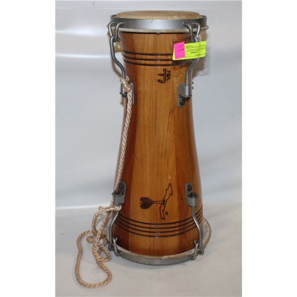 VINTAGE CUBAN MUSICAL INSTRUMENT DOUBLE SIDED