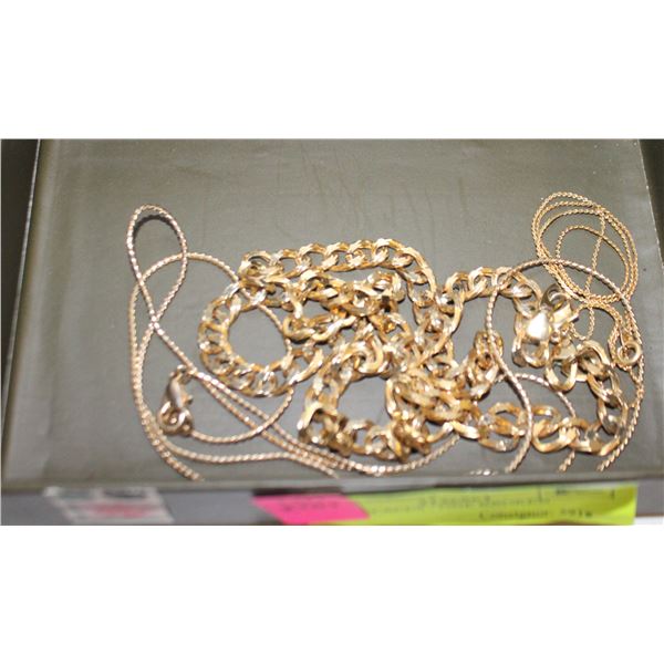 3 NECKLACES - ONE BROKEN