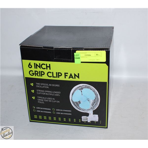 6” CLIP GRIP FAN