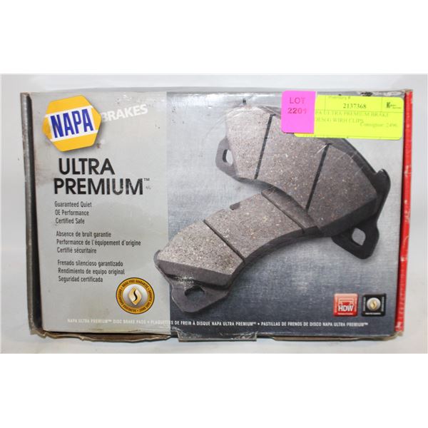 NAPA ULTRA PREMIUM BRAKE SHOES(4) WIRH CLIPS