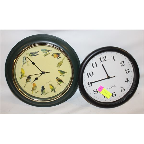PAIR OF CLOCKS