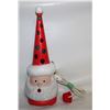 Image 1 : VINTAGE KITSCHY 14" SANTA TABLE LAMP- REPAIRED