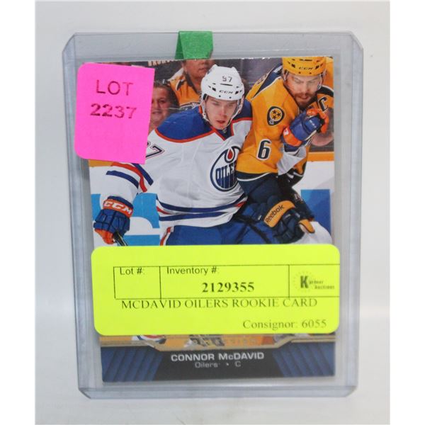 MCDAVID OILERS ROOKIE CARD