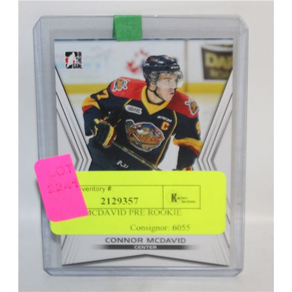 CONNOR MCDAVID PRE ROOKIE