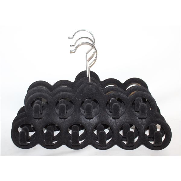 VELVET BELT HANGERS- LOT OF 3
