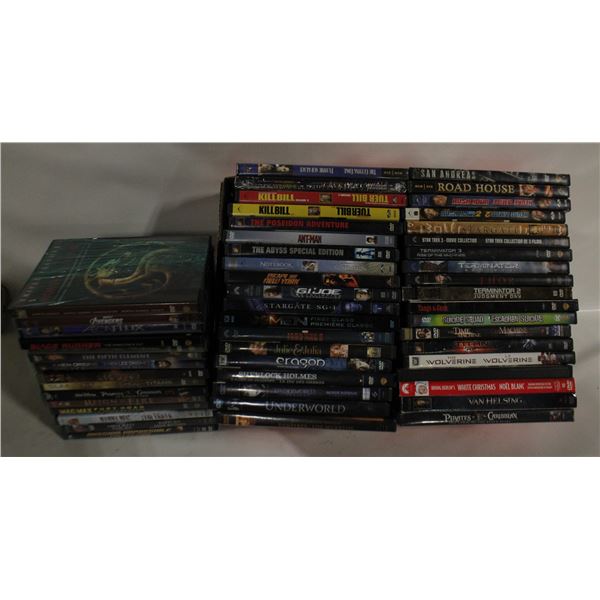 BOX OF DVD MOVIES