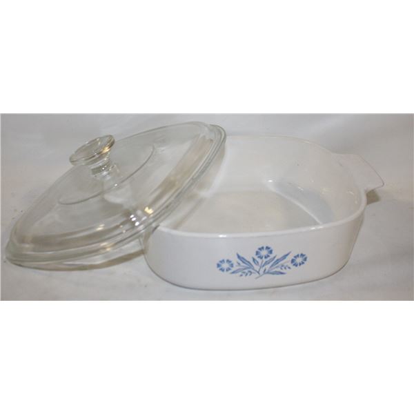 BLUE CRNFLOWER CASSEROLE DISH & LID