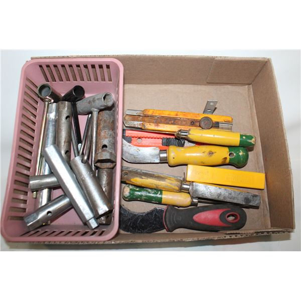 KNIVES , SPARK PLUG WRENCHES
