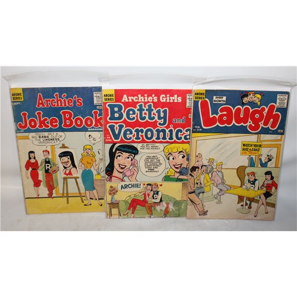 THREE 10 CENT COMICS - ARCHIE SERIES