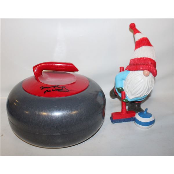 CURLING GNOME 12" & CURLING ROCKET ICE BUCKET