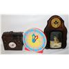 Image 1 : WOODEN WALL CLOCK & TREASURE CHEST CLOCK