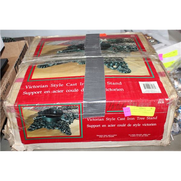 VICTORIAN STYLE CAST IRON CHRISTMAS TREE STAND