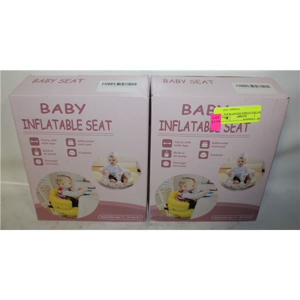 TWO INFLATABLE INFANT SEATS