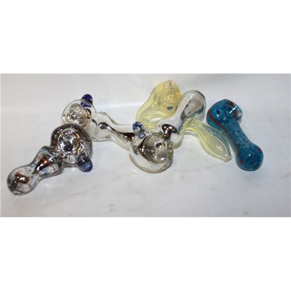 5 GLASS PIPES