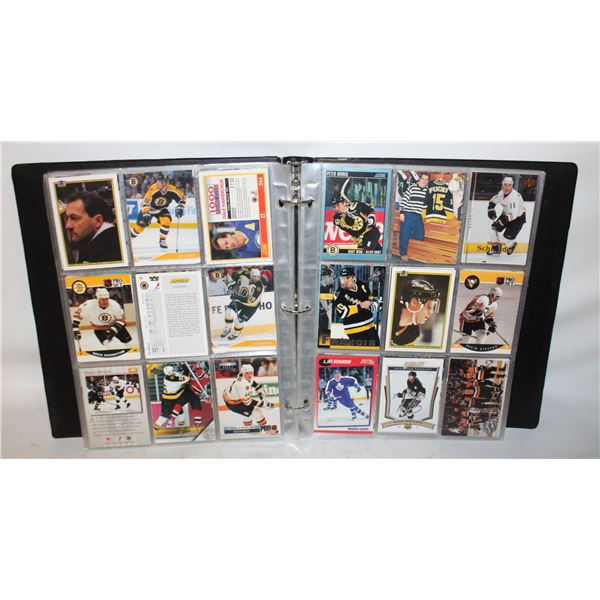 BINDER OF HOCKEY CARDS