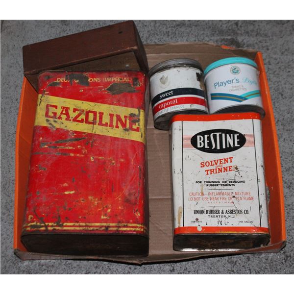 TRAY OF ASSORTED COLLECTER TINS