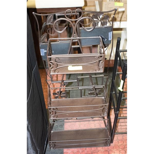 METAL WALL ART AND METAL STAND BOTH