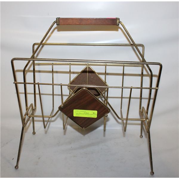 MID CENTURY MODERN MAGAZINE RACK