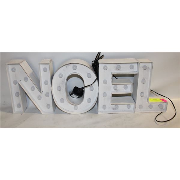 NOEL LIGHT UP SIGN