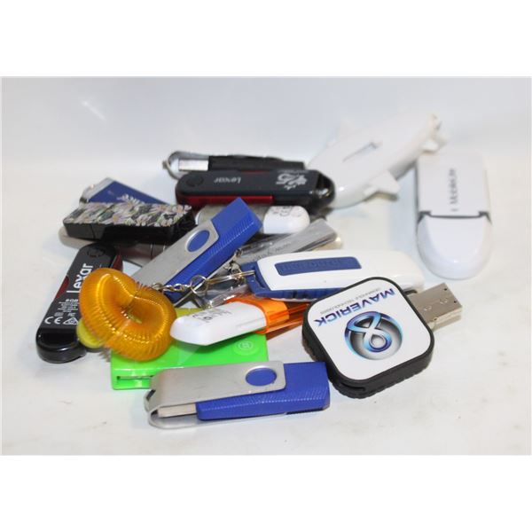 20 USB MEMORY STICKS