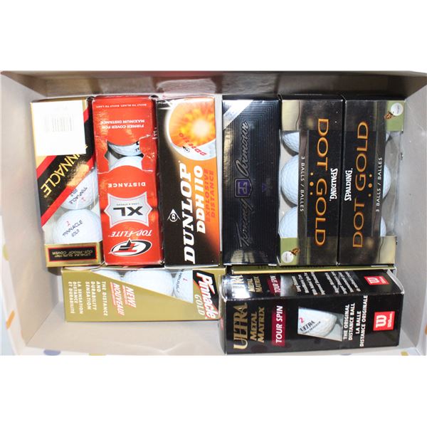 LOT OF 27 NEW GOLF BALLS IN SLEAVES