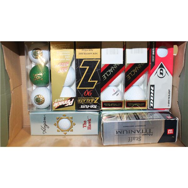 LOT OF 27 NEW GOLF BALLS IN SLEEVES