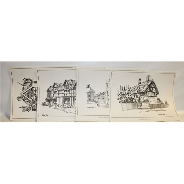 LOT OF 4 ANTHONY JOHN PRINTS