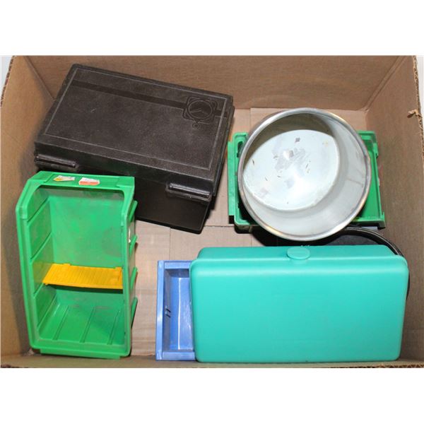 LOT OF VARIOUS GARAGE BINS