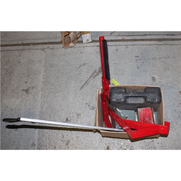 LOT OF GARAGE ITEMS WITH BINS