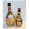 Image 1 : LOT OF 2 VINTAGE CHIANTI WINE BOTTLES FIASCHI