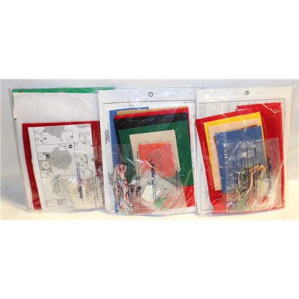 3 BUCILLA CHRISTMAS CRAFTS - NEW