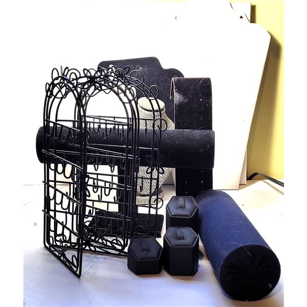 4)  A COLLECTION OF JEWELERY DISPLAY ITEMS,