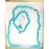 Image 1 : 11)  SUITE OF AQUA COLORED SOUTH SEAS PEARL