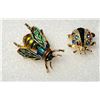 Image 1 : 14)  LOT OF 2 "BUG" BROOCHES, INCLUDES