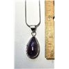 Image 1 : 26)  NATURAL PEAR SHAPED, BEZEL SET DEEP
