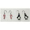 Image 1 : 17)  LOT OF 2 CHRISTMAS THEMED EARRINGS: